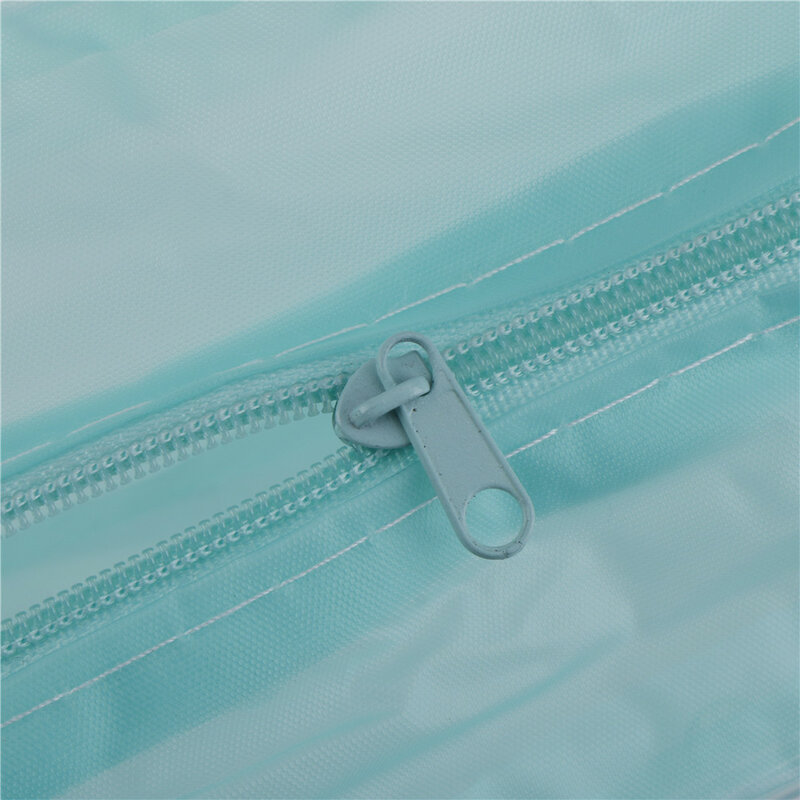 Bolsa de cosméticos de PVC impermeable para mujer, organizador de viaje, bolsa de cosméticos de plástico transparente, 1 paquete