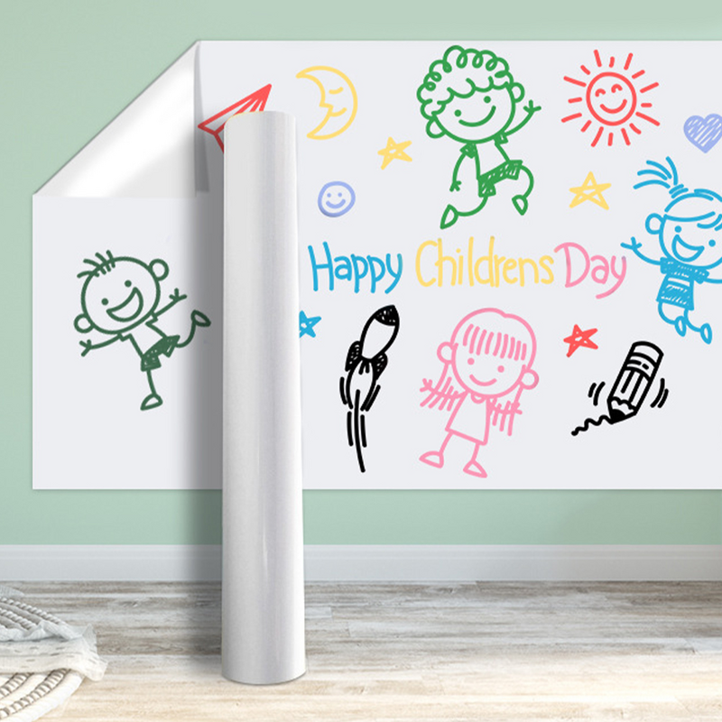 Whiteboard Sticker Roll Self-Adhesive Film Chalkboard Stickers for Home Office Wall