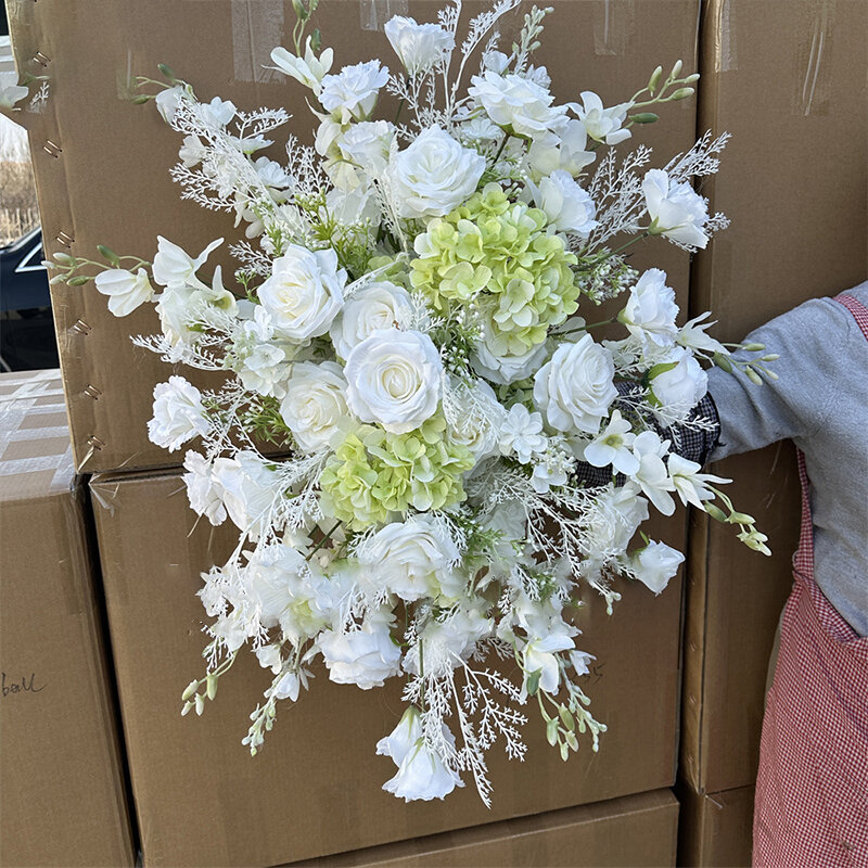 Hochzeit Requisiten künstliche hängende Blume Reihe Anordnung Tisch Blume Ball fertig t Bühne Straße führen Hochzeit Bogen Dekor Blumen