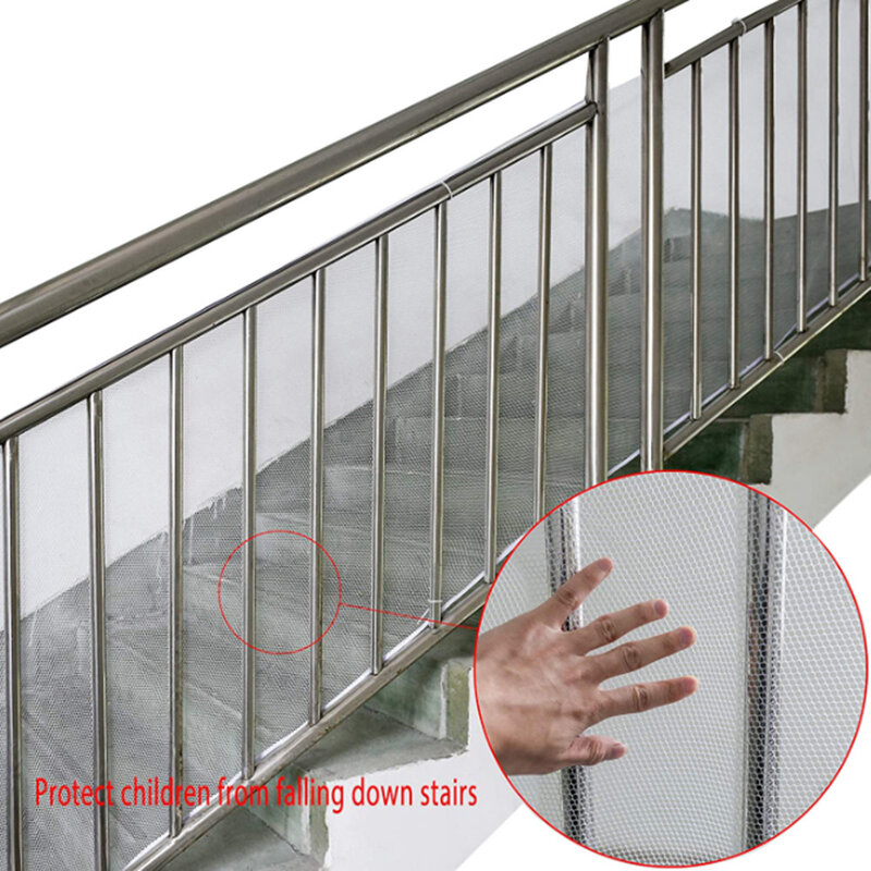 1PCS Safety Net Kids Stairs Railing Banister Guard Kid Thick Hard Mesh Netting Protection Rail Balcony Stair Fence