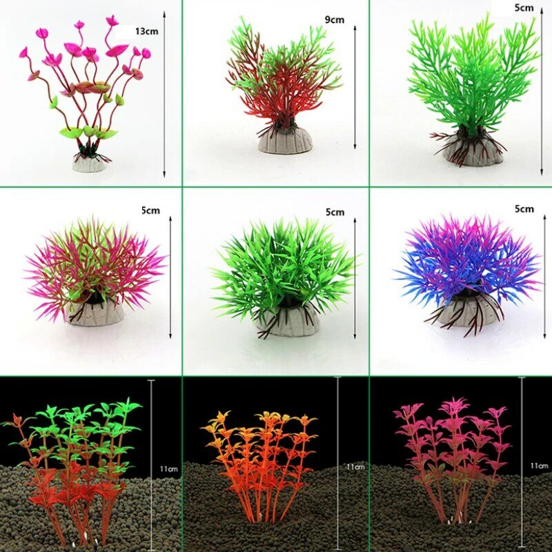 Artificial Water Grass Aquarium Decoration Simulation Hydroponic Plants For Fish Tank Ornament Landscape Supplies Accessories