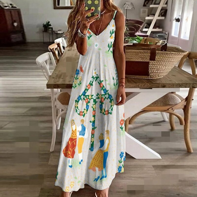 Midsummer Maypole Dance Sleeveless Dress dress for women summer elegant party dress for women 2023 dresses summer woman 2023