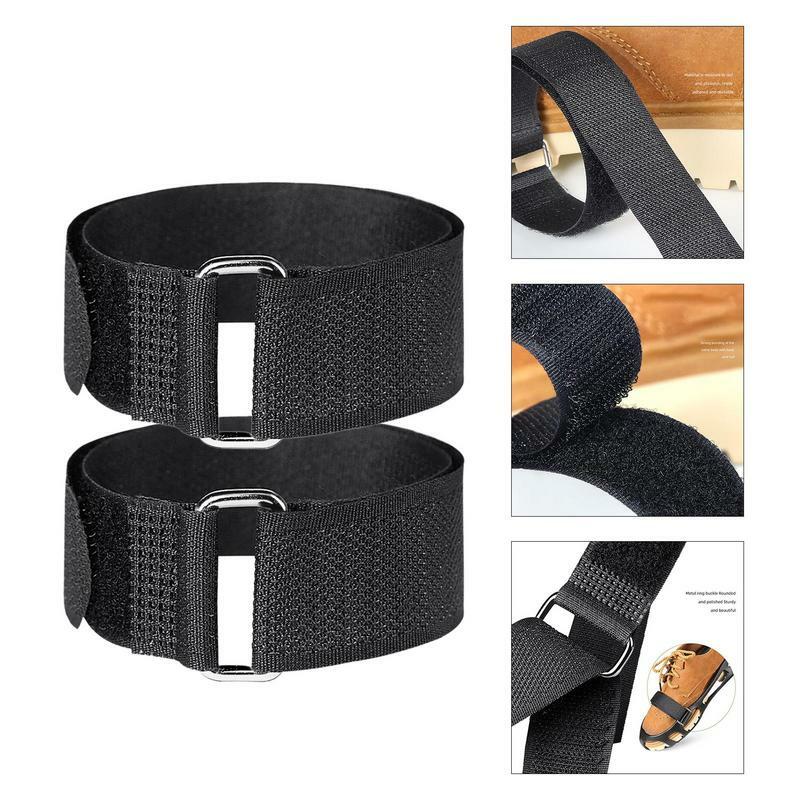 2pcs Ice Gripper Straps For Shoes Anti-Skid Snow Shoes Straps Non-Slip Climbing Hiking Detachable Strap Ice Gripper Accessories