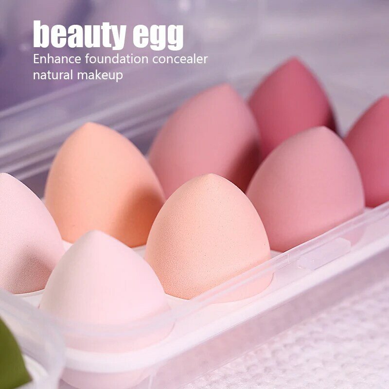 8/4 pcs Smooth Cosmetic Puff Wet And Dry Use spugna per fondotinta per trucco correttore Blush Professional Powder Puff Beauty Egg