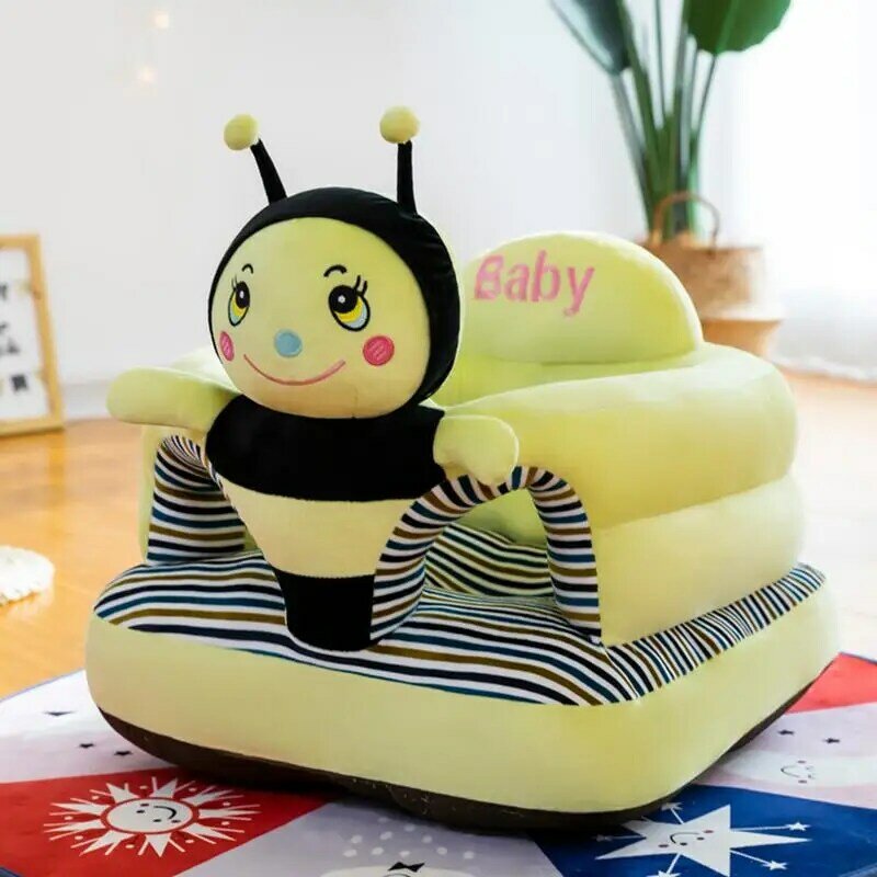 Toddler Support Seat Comfortable Cartoon Toddler Nest Puff Washable without Filler Cradle Animal Sofa Seat Support for Kids