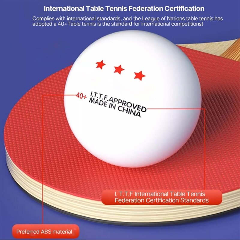 Balle ping-pong 3 étoiles, 10 pièces, balle Tennis Table pour l'entraînement compétition, nouveauté 2024