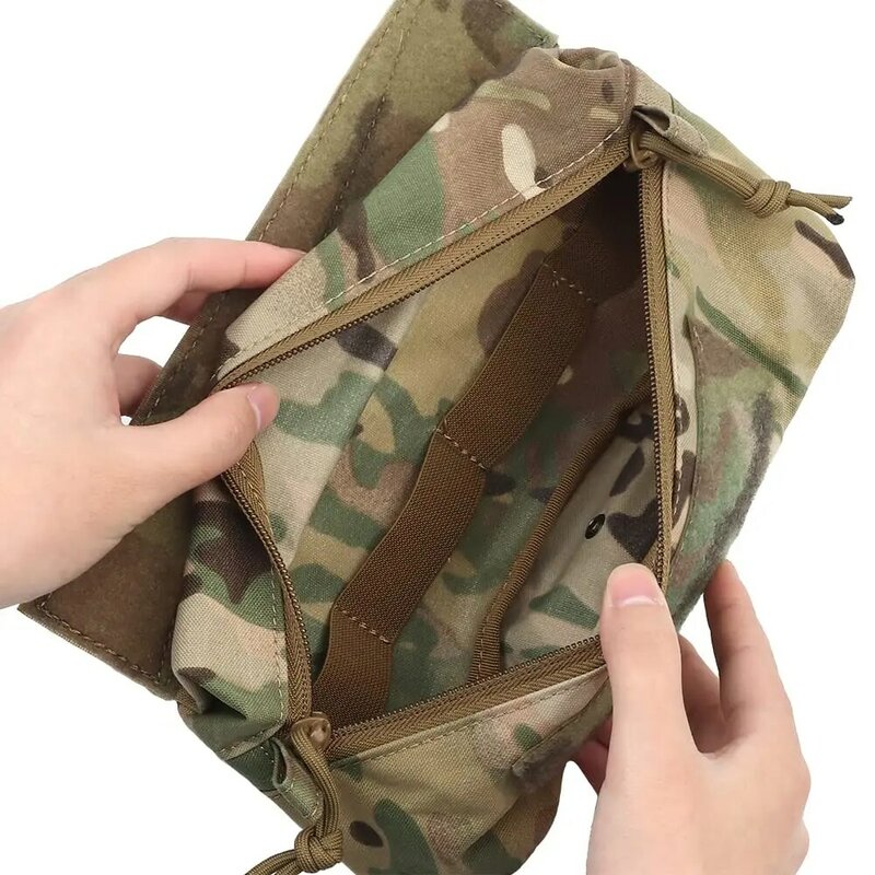Tactical Mini Fanny Pack Dump Bag, Saco De Armazenamento FC, Saco De Revista De Peito, Airsoft Vest Sling Bag, Acessório de Camping e Caça