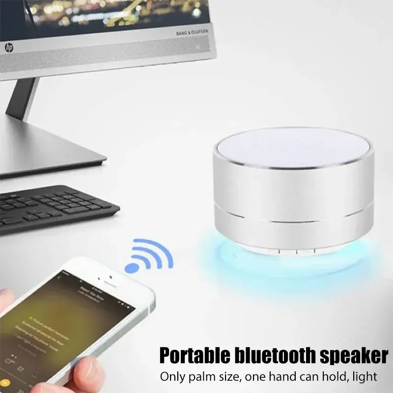 Minialtavoz portátil para exteriores, sistema de sonido inalámbrico con Bluetooth para transmisión de tarjeta TF, USB, para césped