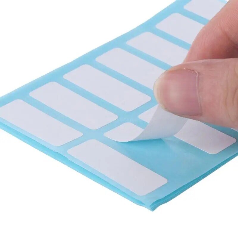 Samoprzylepna biała etykieta 12 arkuszy samoprzylepnych do pisania na notatkach Mark Tags Naklejki papierowe R2LB
