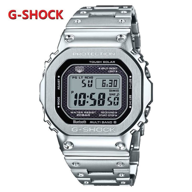 G-SHOCK GMW-B5000 Series Watch Metal Case Fashion Waterproof Watch Men's Gift Solar Men's Watch Multifunctional Stopwatch