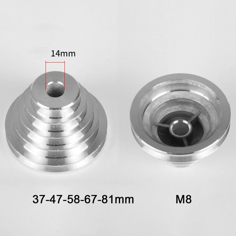Roda katrol Pagoda 14/22mm untuk roda transmisi aluminium, sabuk pengatur waktu katrol berbentuk V tipe A