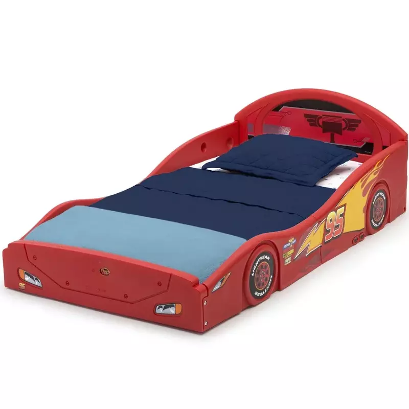 Lightning Plastic Sleep and Play Toddler Bed by Delta Children，Best Gift for Kids