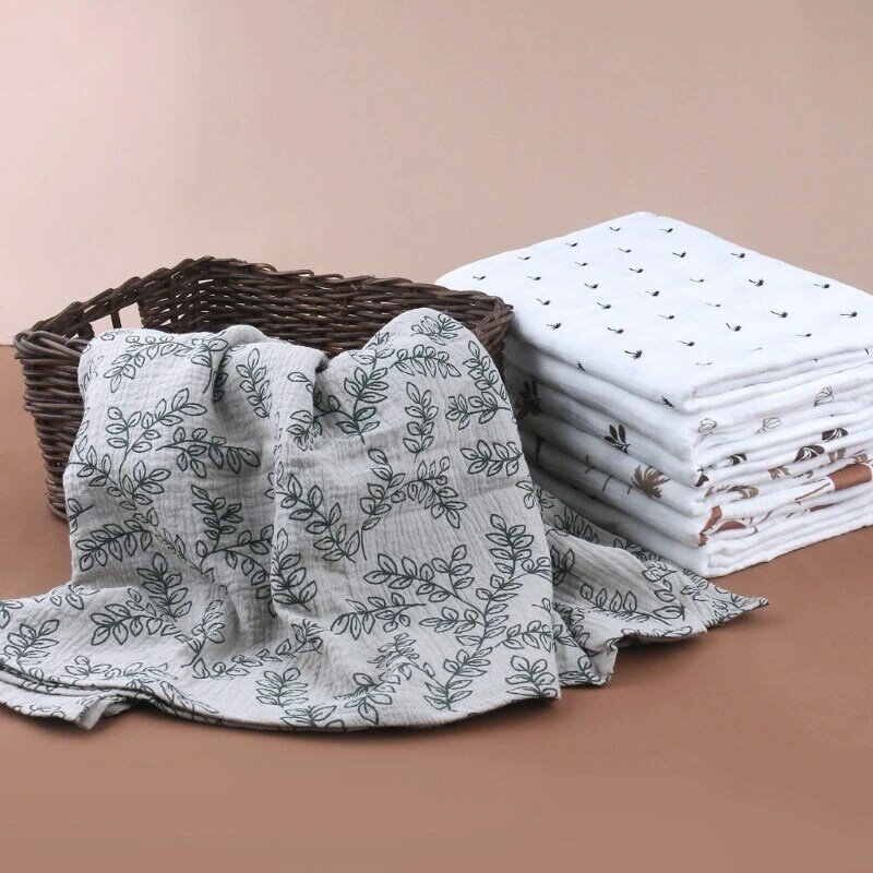Infant Wrap Muslin-Swaddling Blanket Soft Travel Blanket Breathable Crib Bedding Nursing Cover Newborn Shower Gift DropShipping