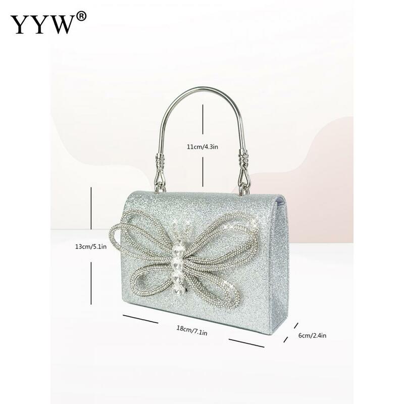 Роскошная дизайнерская квадратная сумка с бриллиантами 2023, блестящая женская вечерняя сумка с блестящими стразами, женский клатч, сумка на плечо с цепочкой