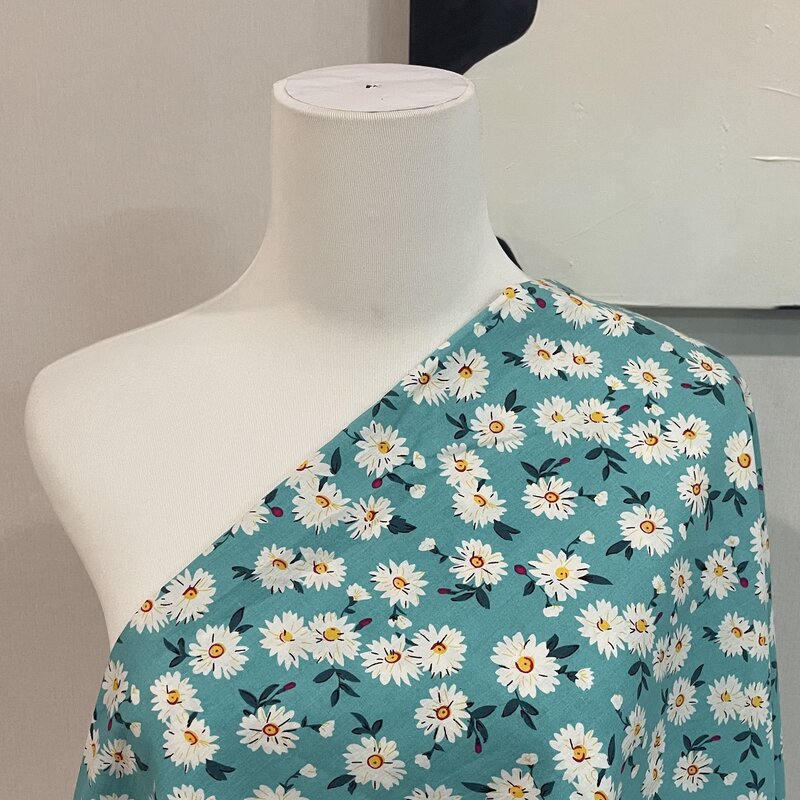 145 × 50 stokrotka 40S tisn Liberty popelina bawełniana dla dzieci dziecięce sukienki szycie ubrań spódnica DIY Design ręcznie robiony miernik
