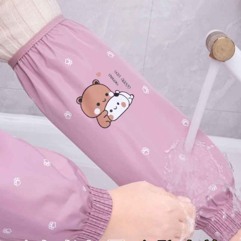 Cartoon Pattern Hand Sleeves New Dirt-proof Waterproof Fabric Anti-fouling Sleeve Cover Elastic Band Protective Cuff