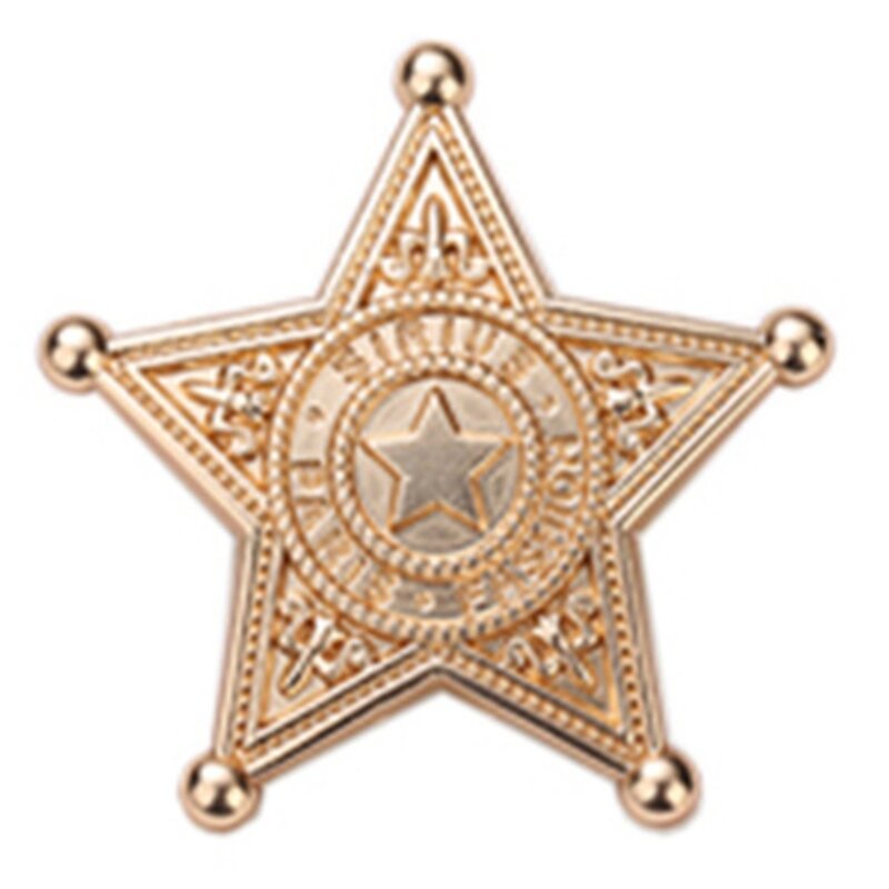 Sheriffs Badges Westerse politie Vesten Badges Sieraden Holloween Party Cosplays