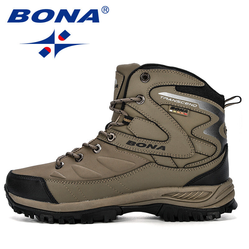 BONA-zapatos de senderismo para hombre, botas deportivas de montaña y escalada, para caminar al aire libre, para invierno, envío gratis