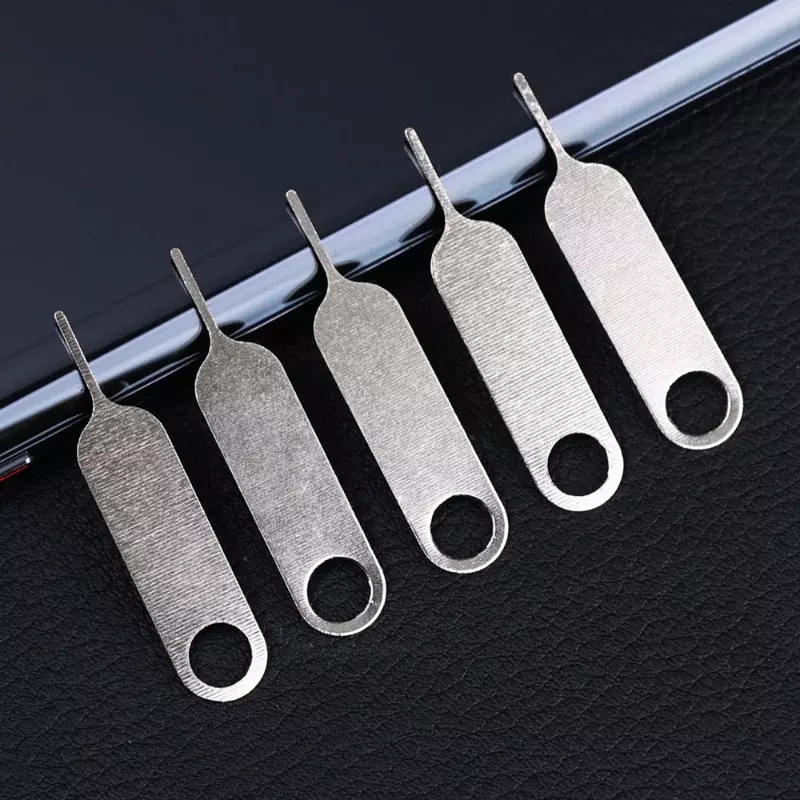 100/10Pcs Metal Eject Sim Card Tray Open Pin Needle Key Tool for Universal Phone for IPhone 14 13 SamSung Xiaomi Apple IPad