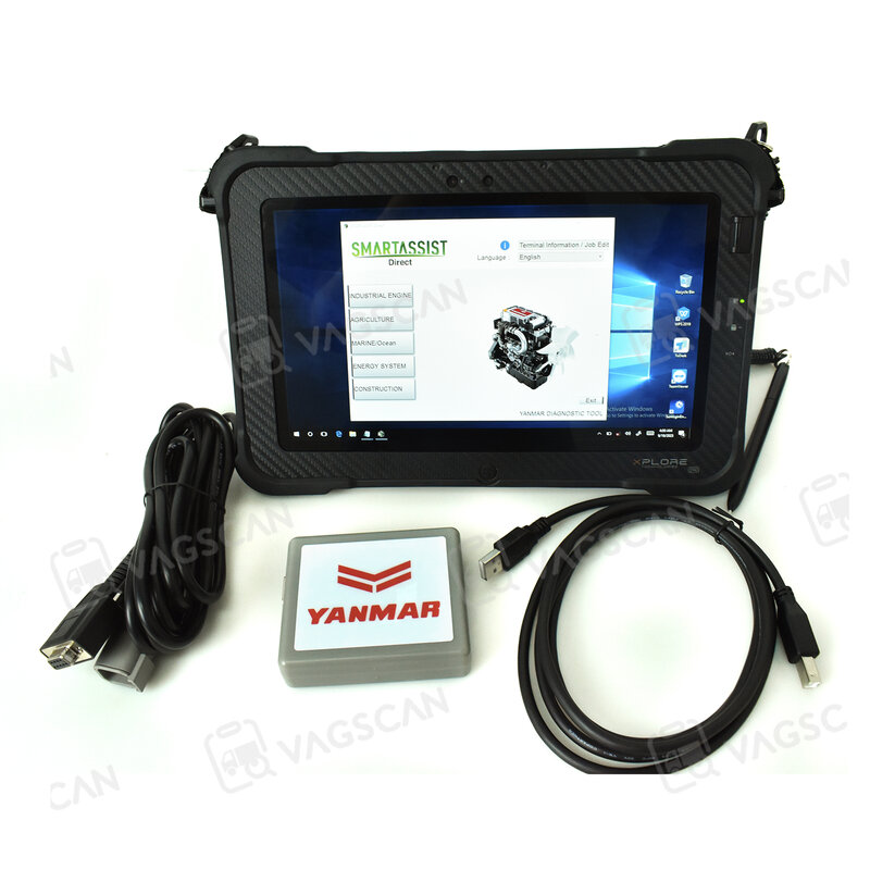 Yun Yi For Yanmar Excavator Construction Machinery Tester Equipment DIGGING NEW+Xplore Tablet Diagnostic Tool