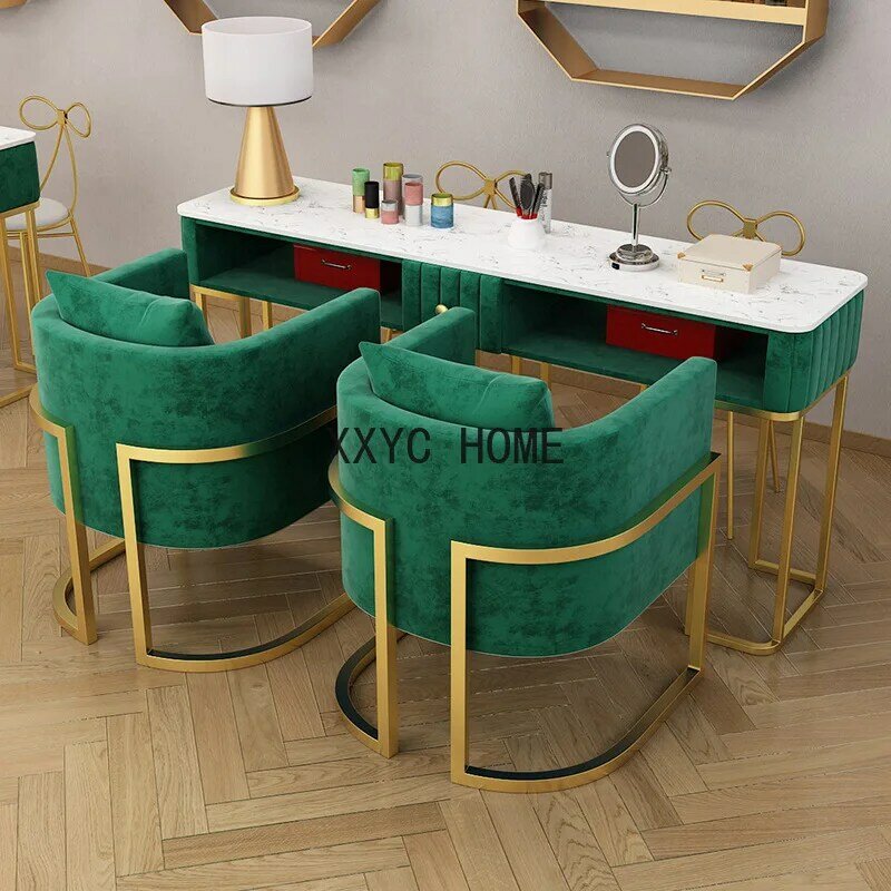 Exquisite Portable Nail Table Commercial Receptionist Table Manicure Nail Powder Cabinet Schminktisch Beauty  Items