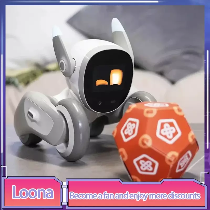 Robô Dog Loona Luna Inteligente Interativo Virtual Pets, AI Puzzle, Acompanhamento Eletrônico, Presente para Crianças