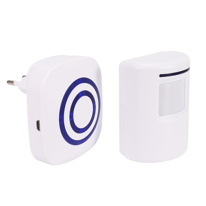 Door Chime,Wireless Business Door Motion Sensor Detector Smart Visitor doorbell Home Security Driveway Alarm with 1 Plug-in