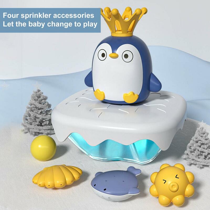 Swimming Pool Toy Interactive Baby Bath Toy Cute Penguin Sprays Water for Bathtub or Swimming Pool Ideal Baby Shower Gift