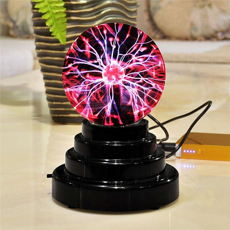 3 Inch Magic Plasma Ball Lamp Touch Gevoelige Sfeer Nacht Licht Nieuwigheid Lamp Kinderen Verjaardag Kerstcadeau