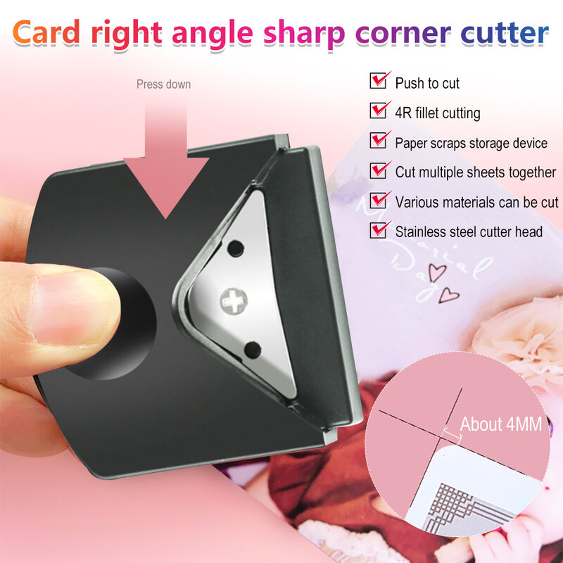 Mini Round Corner Rounder Punch Portable Paper Trimmer Cutter Hole Puncher DIY Craft Scrapbooking Tools For Cards Photo Cutting