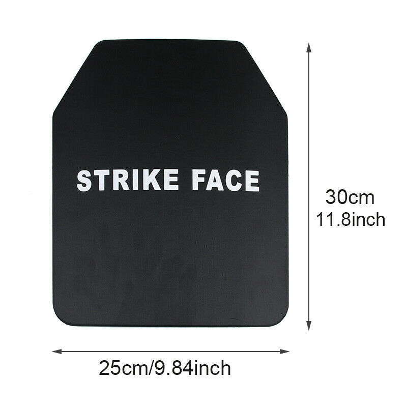 NIJ prospects-Plaque d'acier anti-balle IA 10 "x 12", panneau composite pour blindage corporel