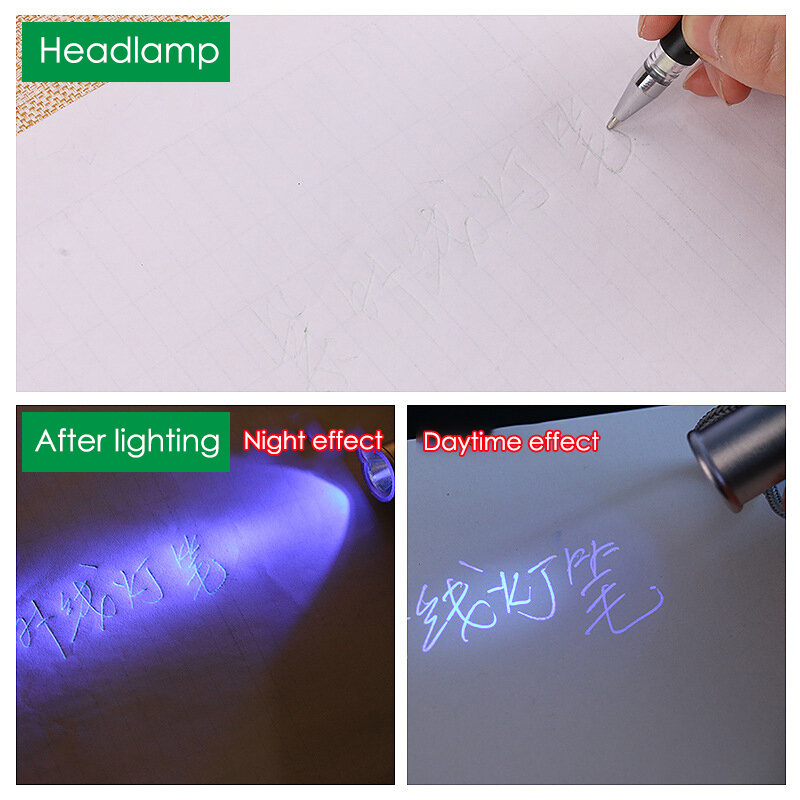 10 buah UV lampu tak terlihat pena membuat sepatu neon isi ulang khusus hadiah anak-anak siswa