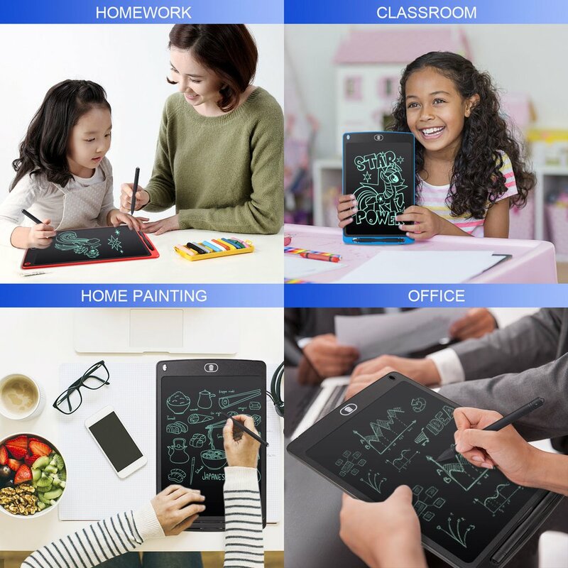 12 Inch Electronic Drawing Board LCD Screen Writing Tablet Digital Graphic Drawing Tablets  Handwriting Pads Board for Children