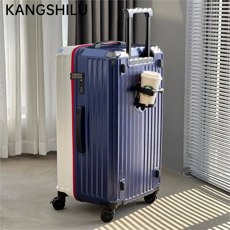 KANGSHILU-maleta de equipaje Unisex, maleta con carrito de aleación, portador Universal de 20 ", 24", 26 ", 29", ofertas de viaje con promoción de ruedas