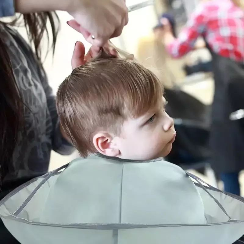 DIY Hair Cutting Cloak para meninos e meninas, guarda-chuva para corte de cabelo, barbeiro avental para crianças, cabeleireiro, protetor de limpeza doméstica