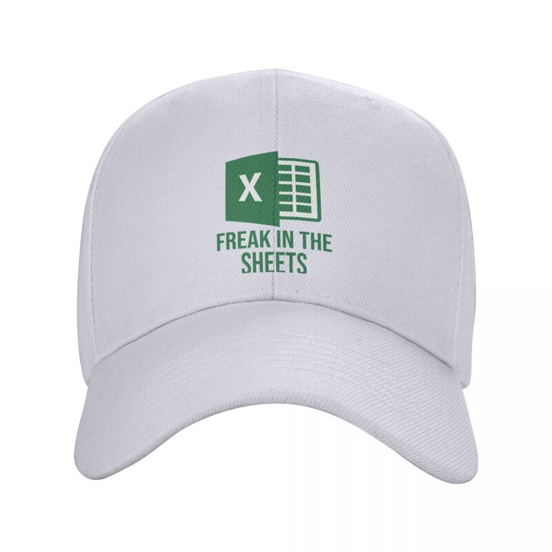 Excel Freak in the Sheets-gorra de béisbol con diseño divertido, gorro esponjoso con icono, unisex