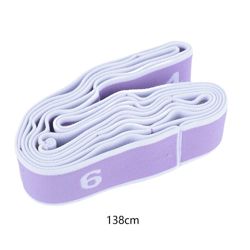 Yoga ausiliario Stretching Belt Fitness Training multiuso Multi Loop Resistance Band Stretch Band per adulti Beginner Dance