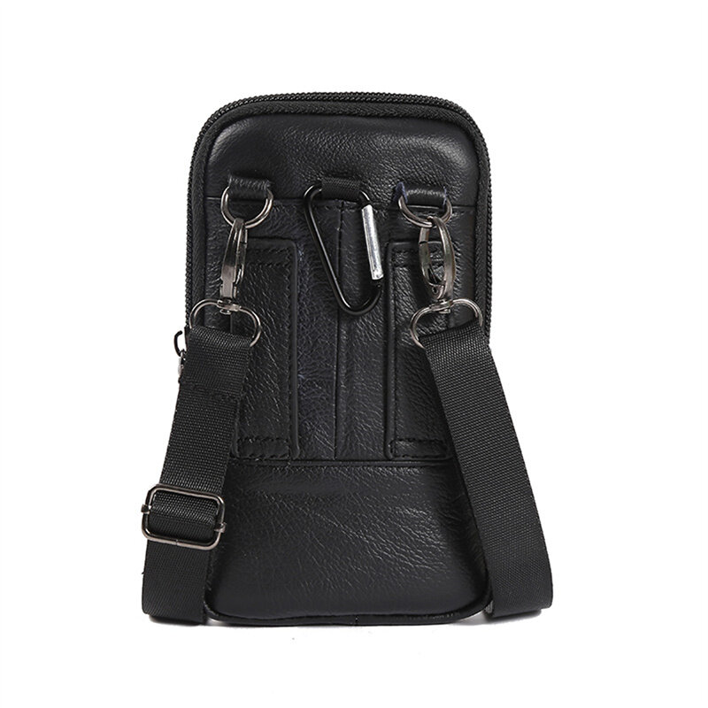 Men's and Women's Waistbag Multifunctional Vertical Belt Portable Large Capacity Simple Practical Male Female Bags