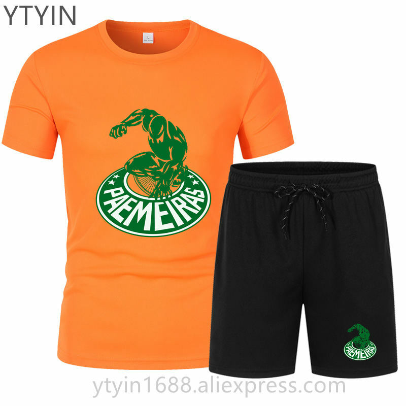 Herren Sommer anzüge neue zweiteilige T-Shirts und Shorts Mode Fußball Basketball Joggen Fitness-Studio Kleidung Short Set Männer