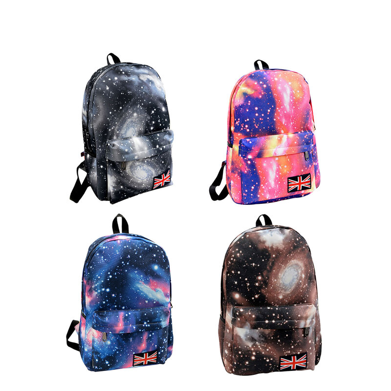 Lightweight Bookbag for Teens Anti Theft Large Capacity Starry Sky Backpack for School Sports Work