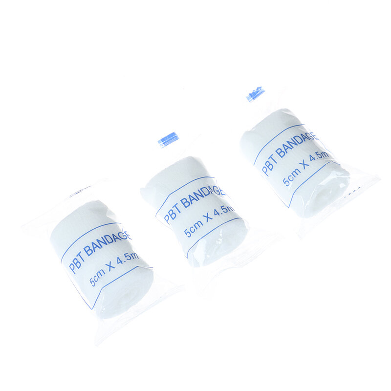 10 rotoli PBT bendaggio elastico Kit di pronto soccorso bende per medicazione in rotolo di garza