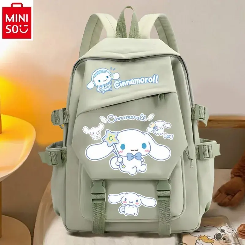 MINISO Sanrio Cartoon New Yuguigou Student backpack Simple and Casual Large Capacity Children's Backpack 2024