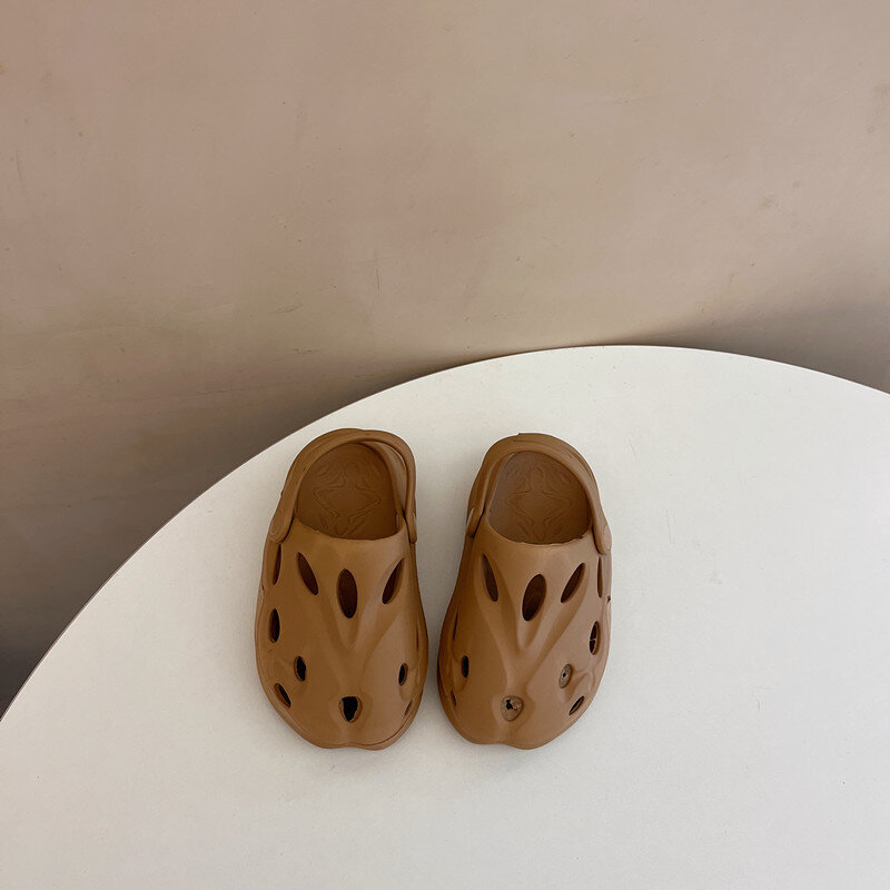 Детская обувь, Новинка лета 2024, модная пляжная обувь из ЭВА для мальчиков и девочек, Модные Повседневные слипоны для малышей с нескользящей подошвой