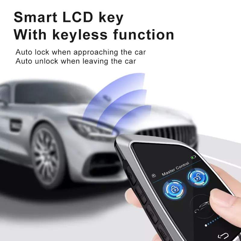 XRNKEY-Chave Inteligente Universal Modificada, LCD CF588, Tela para BMW, Benz, Ford, Toyota, Audi, Kia, Confortável