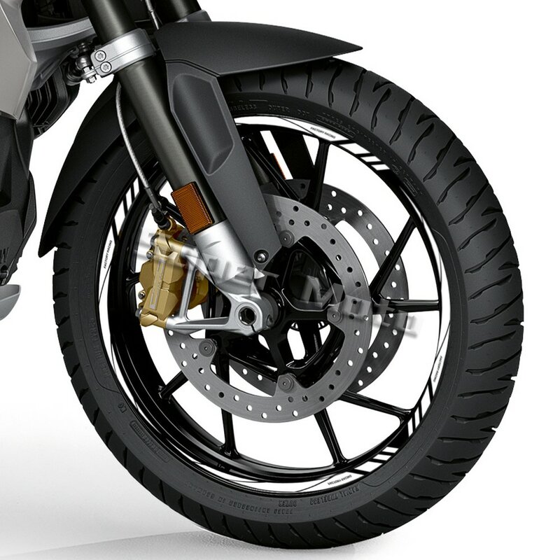 13 "14" 15 "16" 17 "18" calowa odblaskowa naklejka na obręcz motocykla z paskiem na piastę, naklejka na oponę do Kawasaki Suzuki Honda YAMAHA