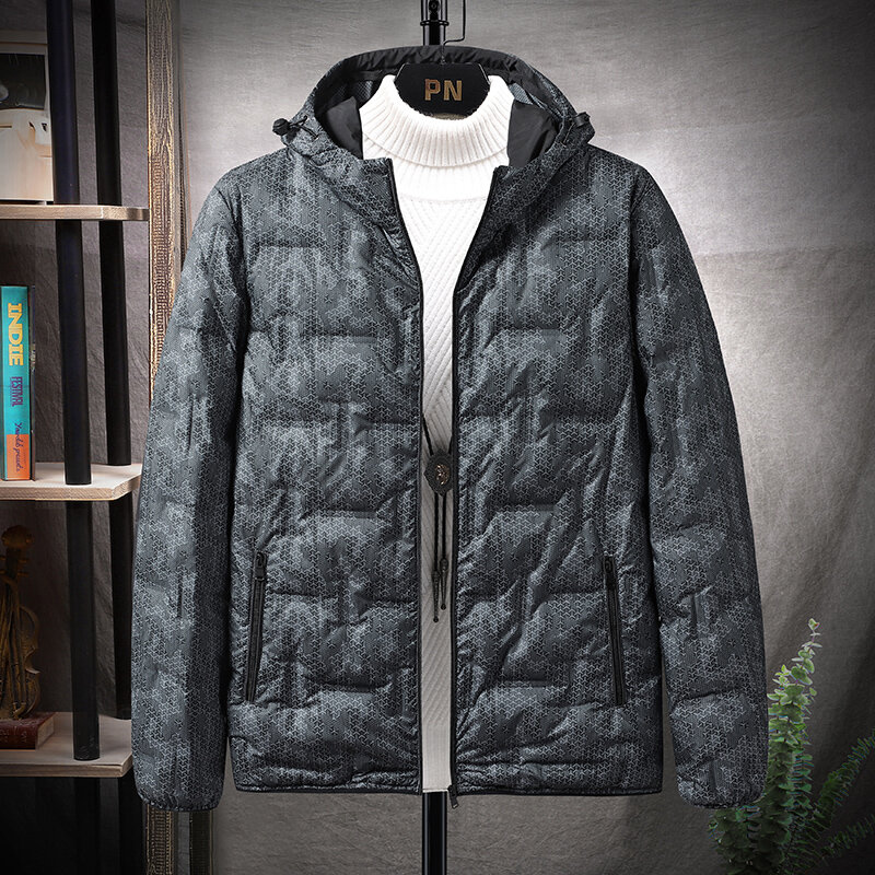 Inverno quente jaqueta masculina multicolorido parka engrossado à prova dmulticolágua jaqueta masculina de alta qualidade para baixo casaco