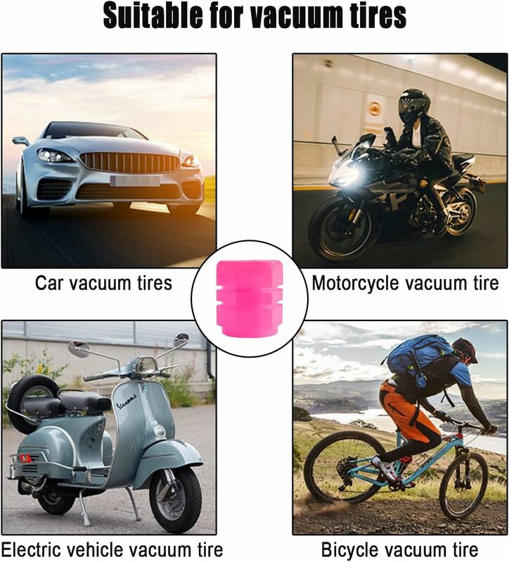 Car Luminous Tire Valve Caps Motorcycle Bike Wheel Nozzle Night Glowing Fluorescent Decor Tyre Stem Stoppers Missile For BMW
