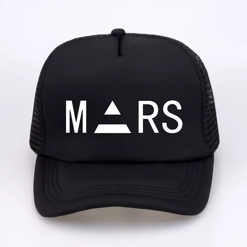 Летняя кепка для грузовика, новинка, бейсболка с принтом 30-секундного до Марса, Модная хлопковая кепка для фанатов рок-группы, мужская и женская бейсболка с сеткой, Кепка для папы