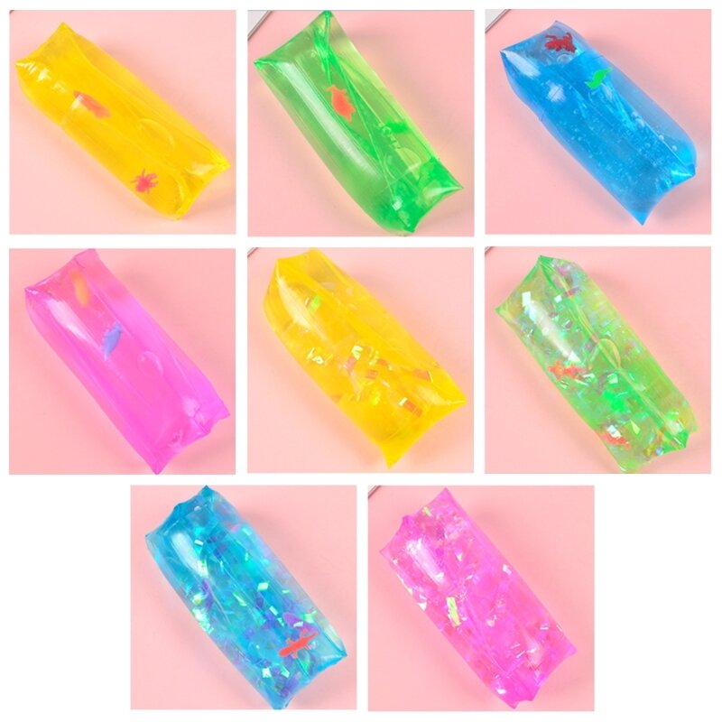 Stretch Water Snake Tube Squishy Water Wiggler Fidgets Toy Squishy Stress Relief Toy Birthday New Year Toy Kids Gifts