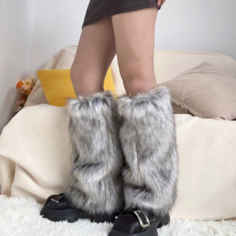 Womens Costume Sexy Faux Furs Warm Fuzzy Leg Warmers/Boot Sleeves/Boot Covers